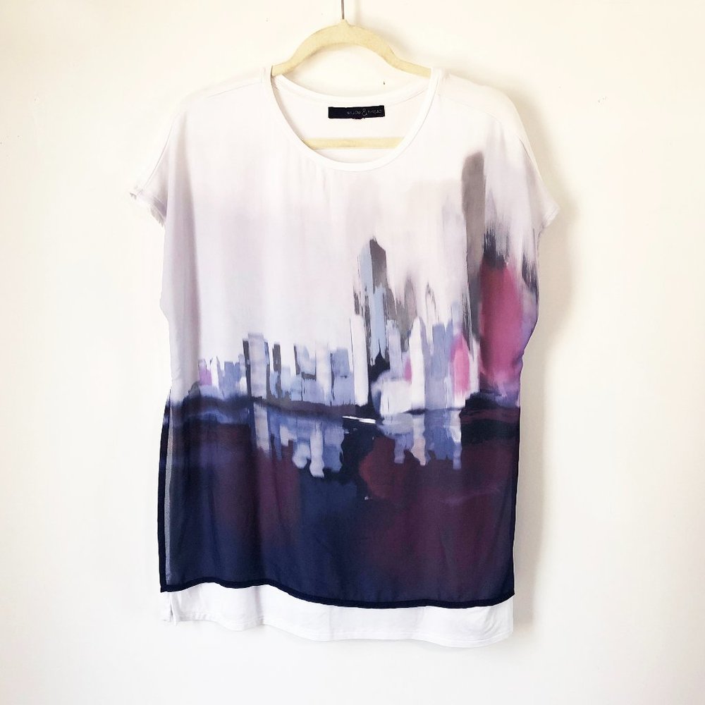 Willow & Thread chiffon layered tee